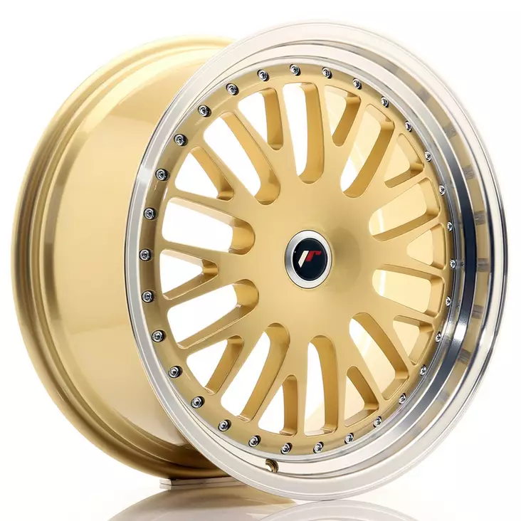 JR Wheels JR10 19x8,5 ET20-35 Blank Gold w/Machined Lip - Japan Racing vanteet - 5902211919469 - 1
