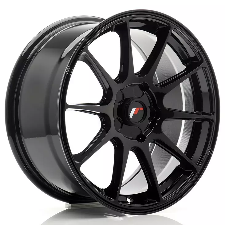 JR Wheels JR11 17x8 ET20-35 5H BLANK Gloss Black - Japan Racing vanteet - 5902211997689 - 1