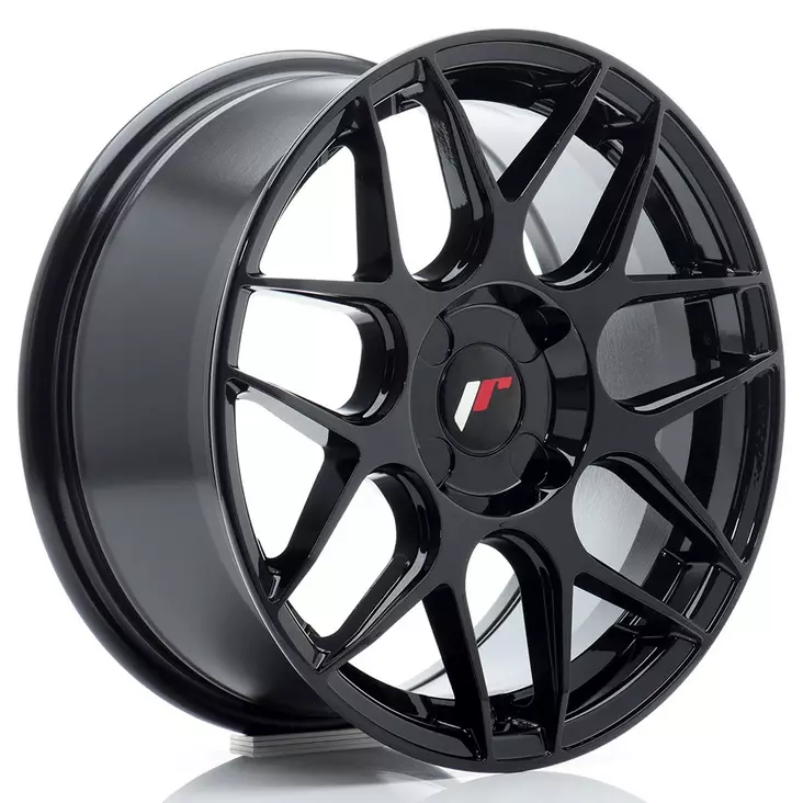 JR Wheels JR18 16x7 ET20-35 4H BLANK Gloss Black - Japan Racing vanteet - 5902211993469 - 1