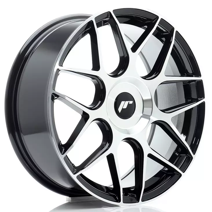 JR Wheels JR18 18x7,5 ET20-40 BLANK Black Machined Face - Japan Racing vanteet - 5902211993919 - 1