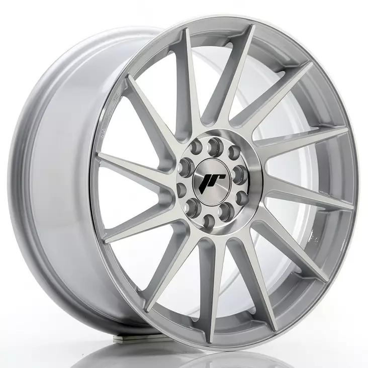 JR Wheels JR22 17x8 ET35 4x100/114 Silver Machined Face - Japan Racing vanteet - 5902211916079 - 1