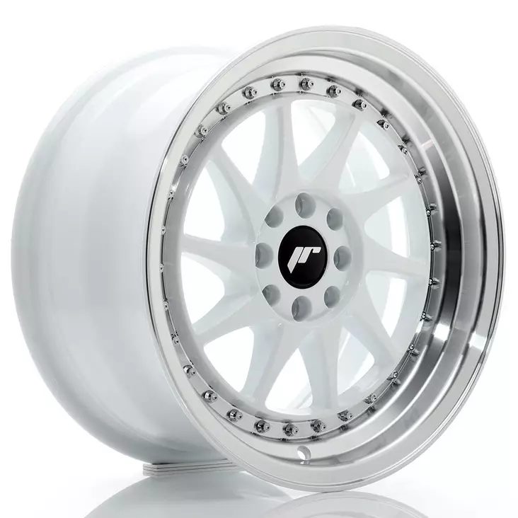 JR Wheels JR26 16x8 ET25 4x100/108 White w/Machined Lip - Japan Racing vanteet - 5902211976059 - 1