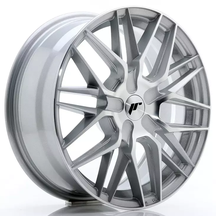 JR Wheels JR28 17x7 ET20-45 BLANK Silver Machined Face - Japan Racing vanteet - 5902211946229 - 1