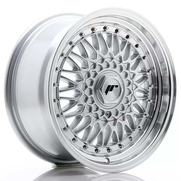 JR Wheels JR9 16x7,5 ET25 BLANK Silver w/ Machined Lip+Silver Rivets - Japan Racing vanteet - 5906871165099 - 1