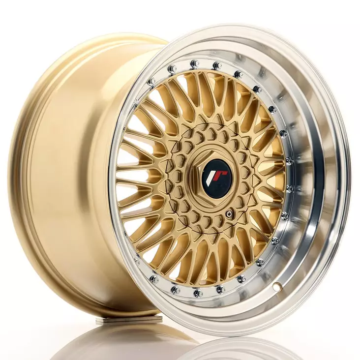 JR Wheels JR9 17x10 ET20 BLANK Gold w/Machined Lip - Japan Racing vanteet - 5902211917069 - 1