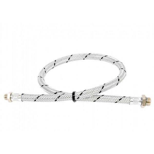 Teräspunosletku 1/8" G - 1/4" G 60cm - Paineilmalinjat - Flexible_steel_tub - 1