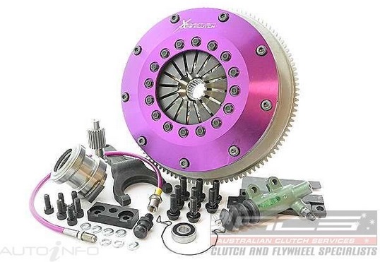 Xtreme Clutch 2-levy sintterikytkin 200mm jäykillä levyillä sekä vauhtipyörä 1JZ Toyota - Kytkimet - KTY20530-2E - 1