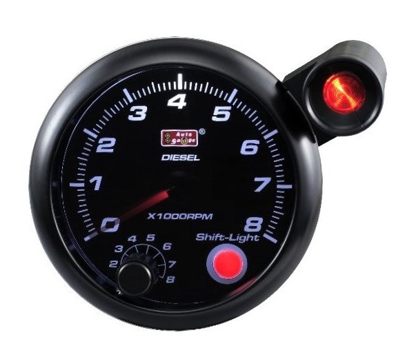 Diesel kierroslukumittari 95mm - Kierroslukumittarit - AG343TAD-B-SM - 1