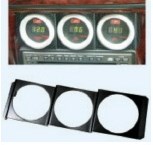 3-lisämittarin kehys DIN aukkoon - Lisämittareiden asennustarvikkeet - mittarisovite_din - 1