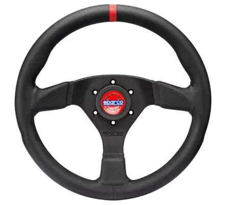 Sparco R383 Champion nahkaratti 330/39mm - Ohjauspyörät - SCO015R383PLUNRS - 1
